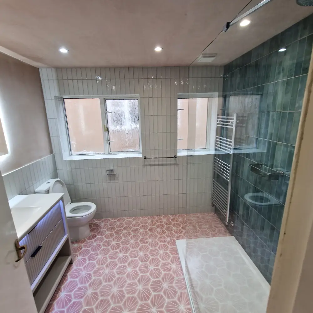Yarm Bathroom Renovation in Yarm — after completion. Services: Bathroom Refurbishment, Shower Installation.