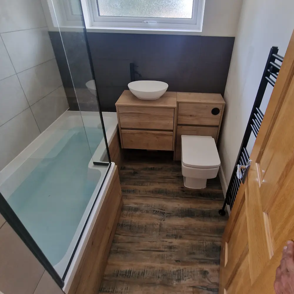 Ingleby Barwick Bathtub Installation in Ingleby Barwick — after completion. Services: Bathtub Installation, Plumbing, Flooring.